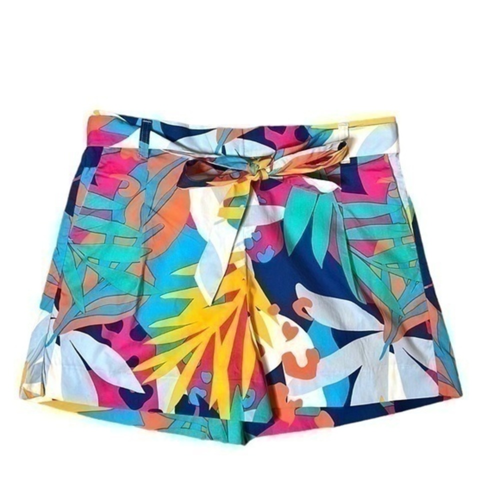 J.Crew Factory Multi colored High Waisted Shorts Size 10 NWT
